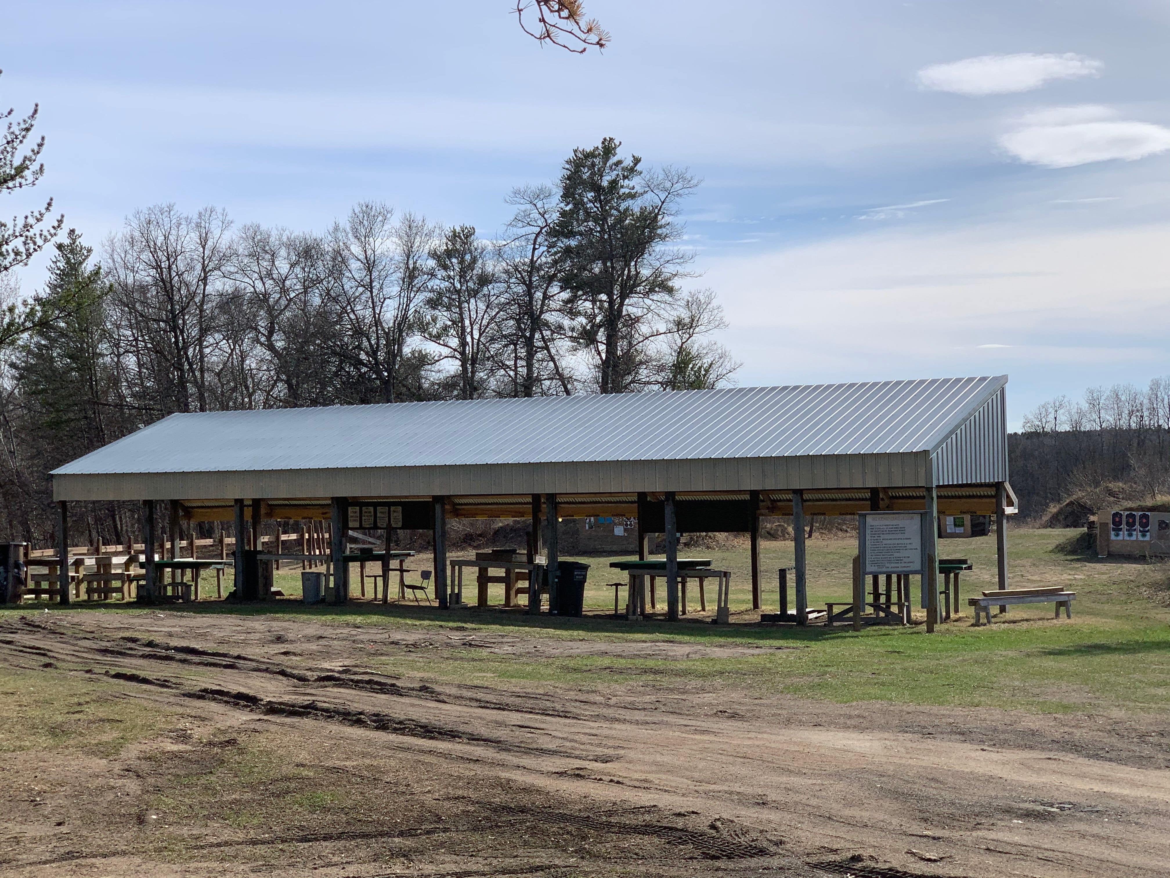 One view of the shooting range area at Osage Sportsmans Club.
