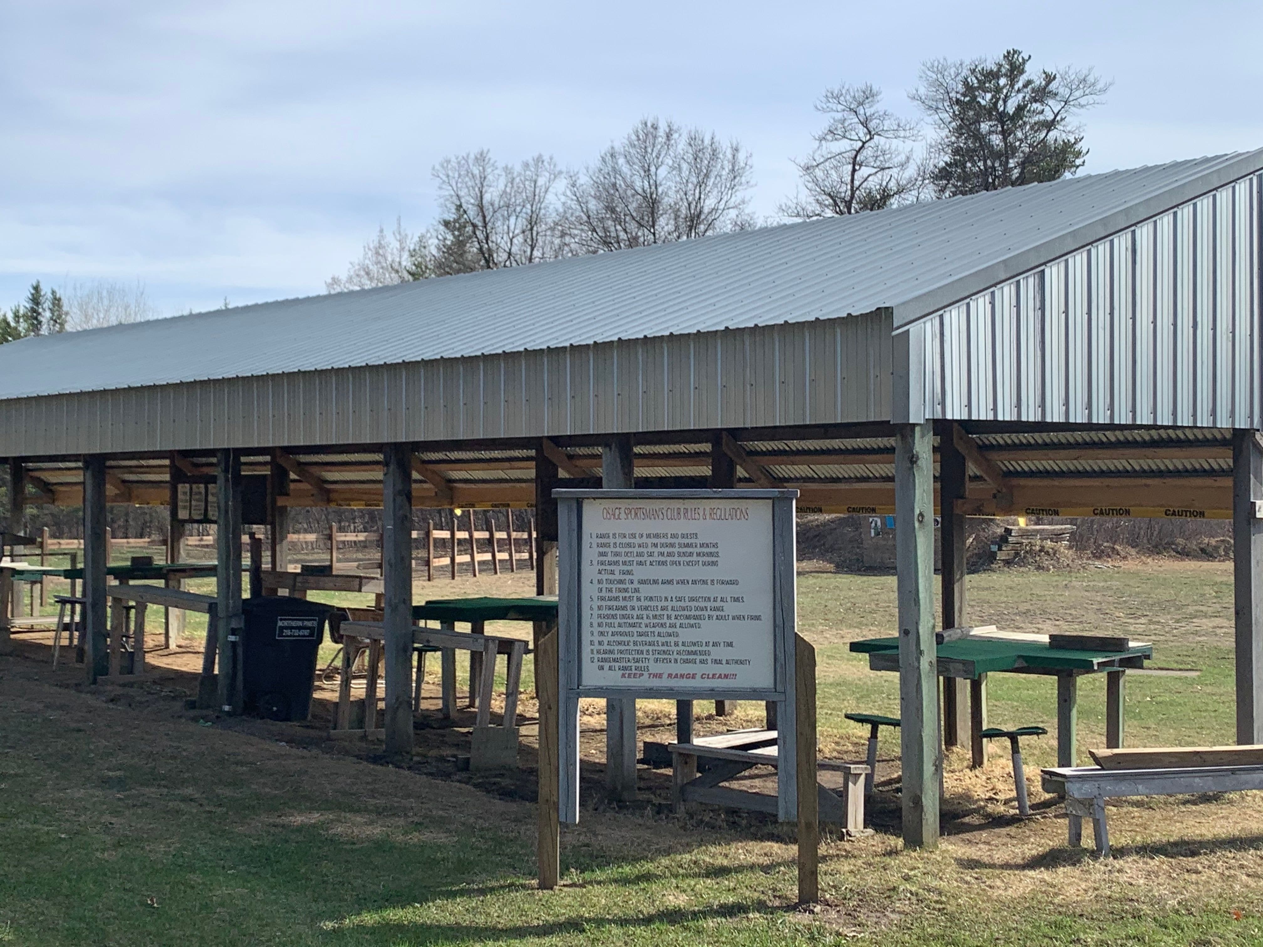 Rules of the range at Osage Sportsmans Club.