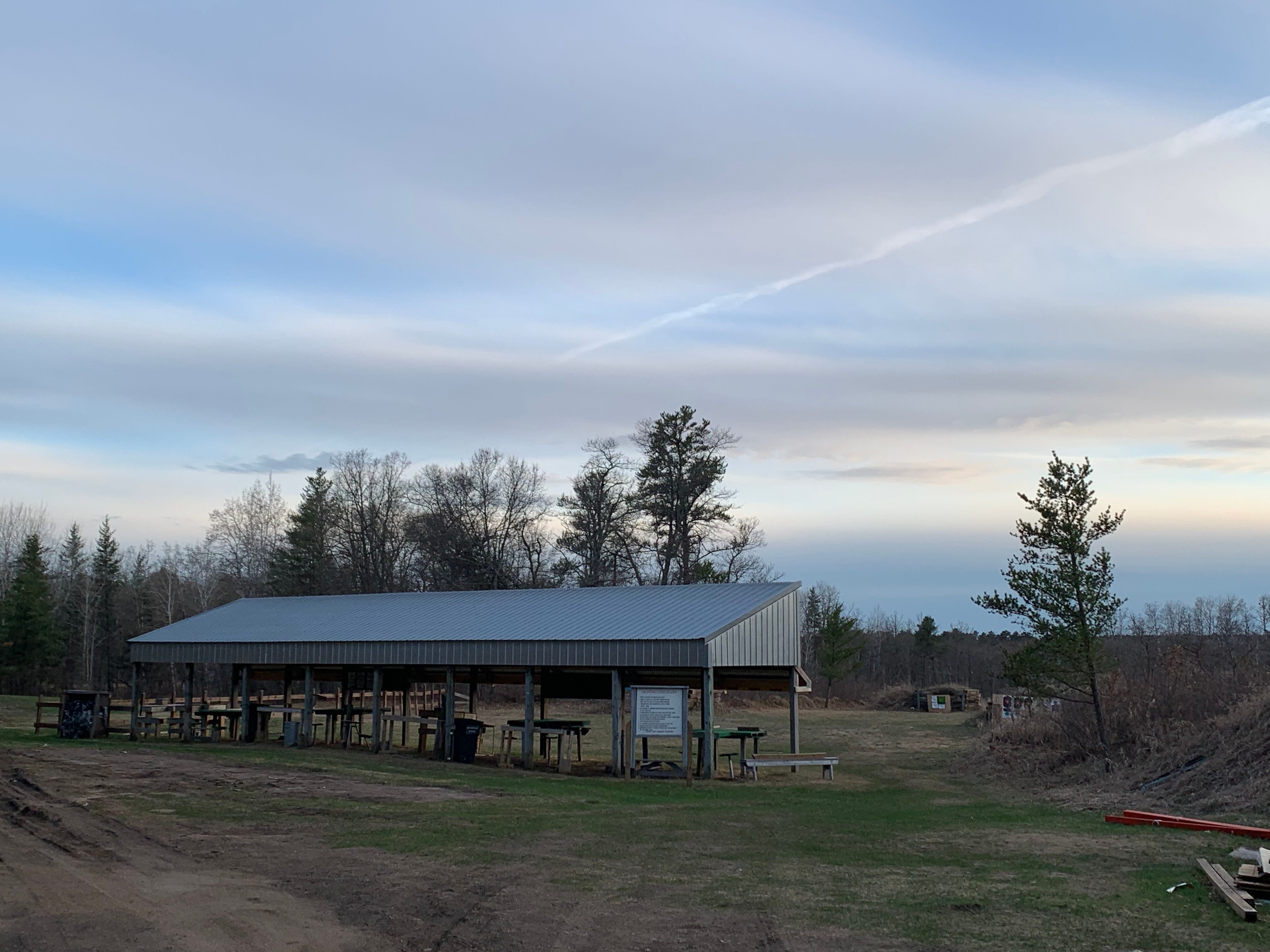 One view of the shooting range area at Osage Sportsmans Club.