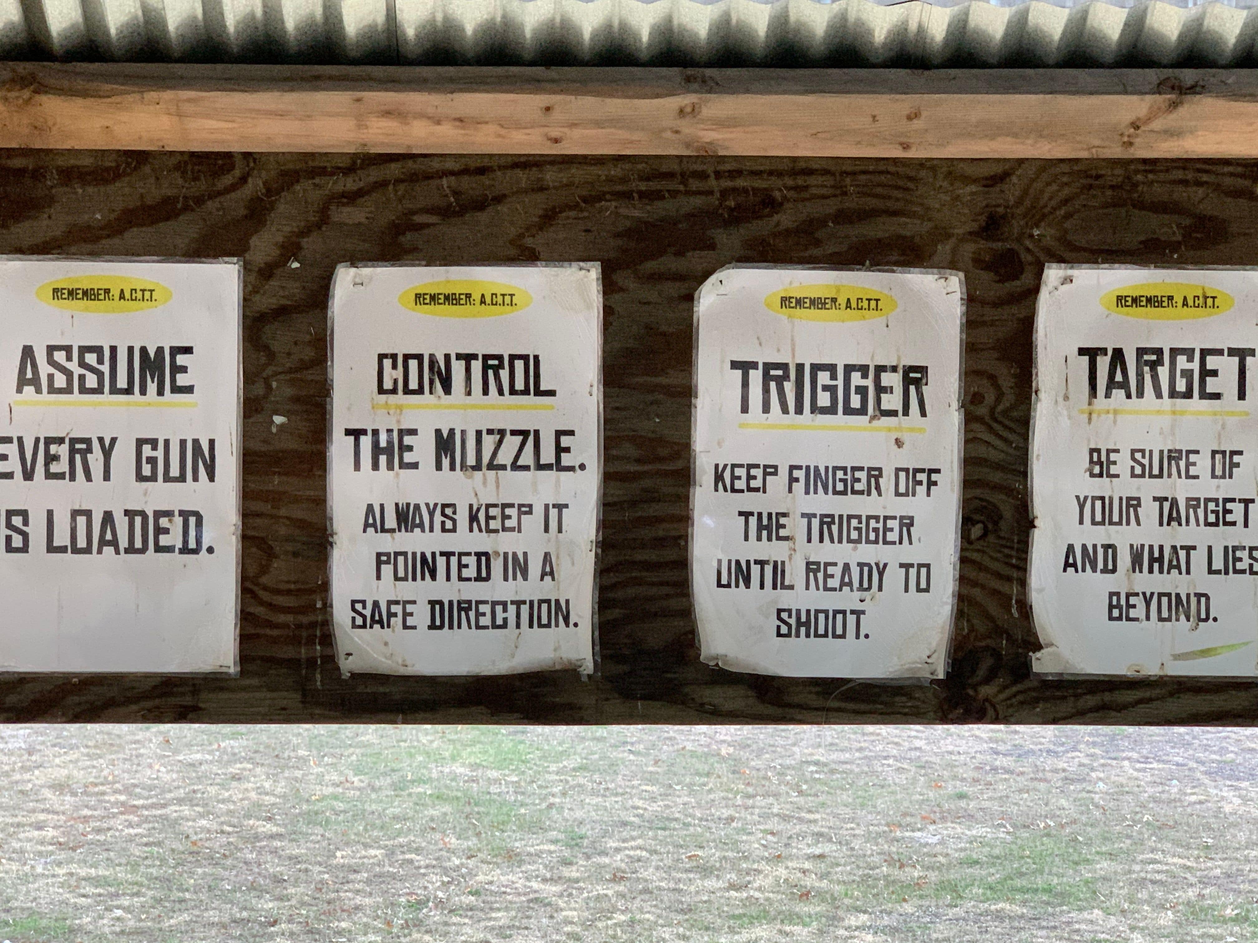 Osage Sportsmans Club posts Safety reminders for all of its members.